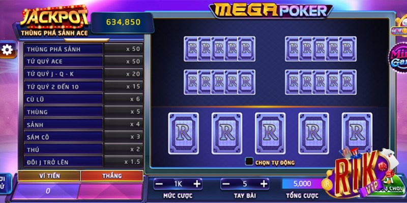 Sơ lược thông tin về tựa game mới nhất Mega Poker Rikvip